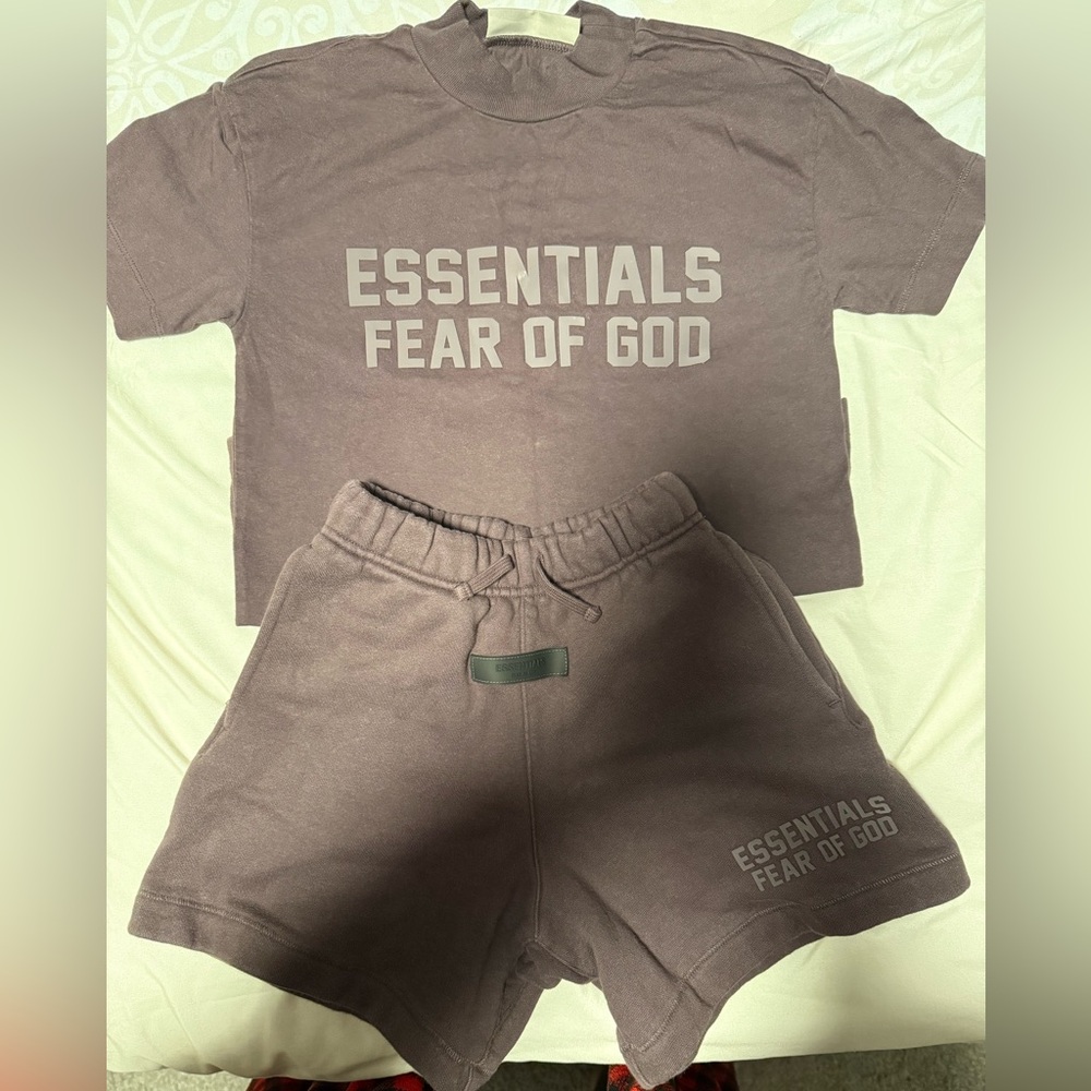 Brown Shorts and shirt